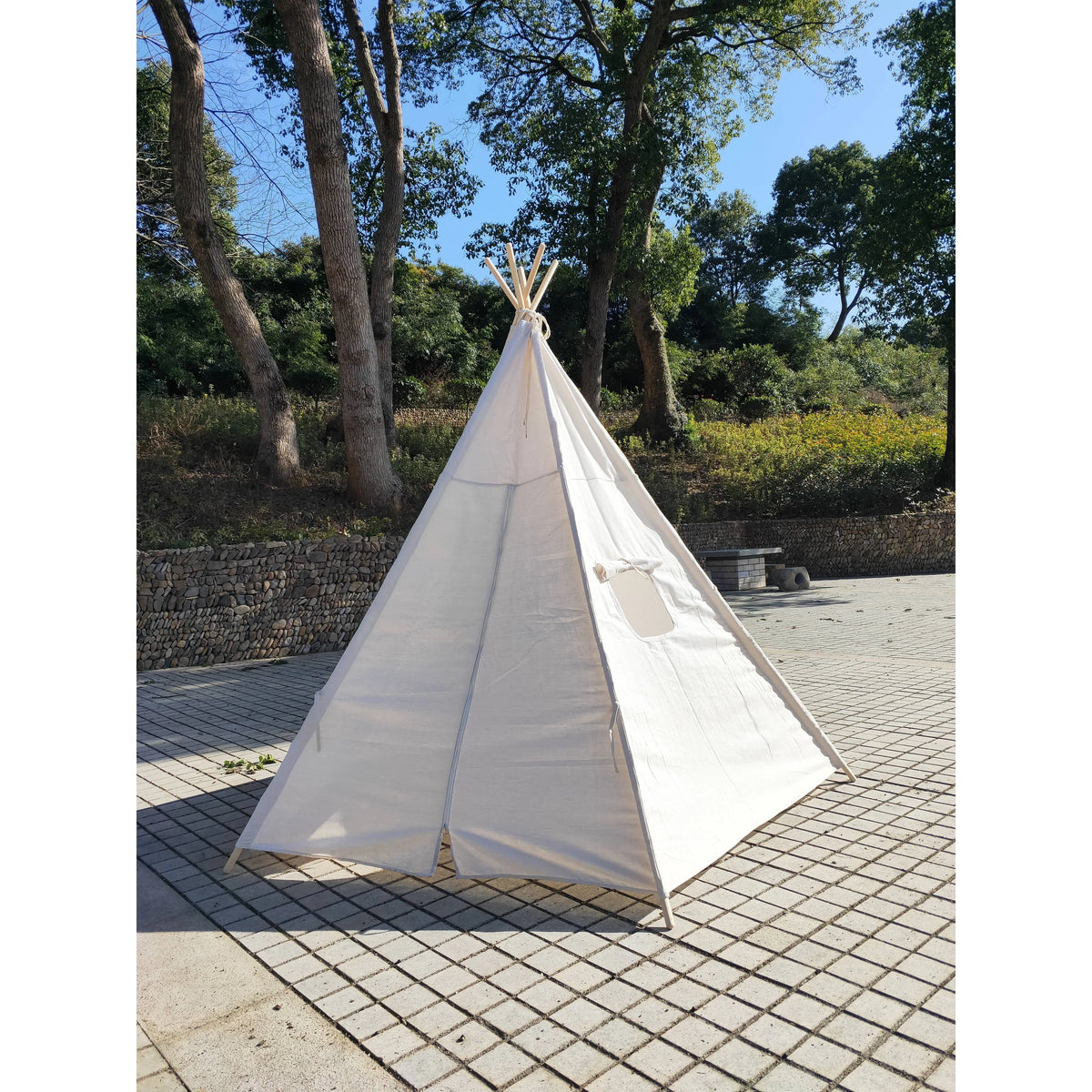 8 Ft OffWhite Teepee Tent R241191