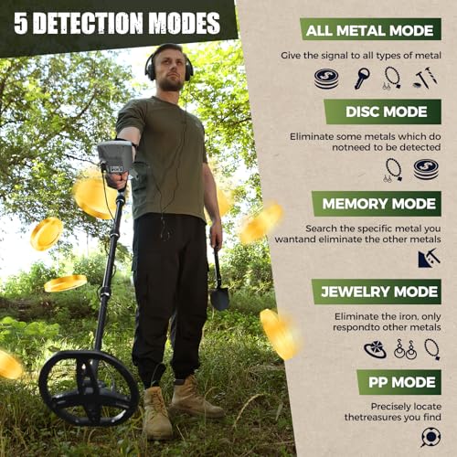 12" Waterproof Metal Detector with LCD Display J1867