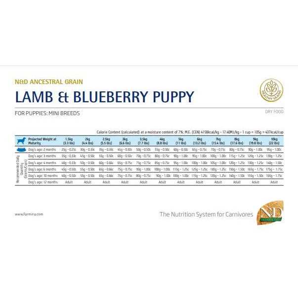 Lamb & Blueberry Dog Dry Food B9371