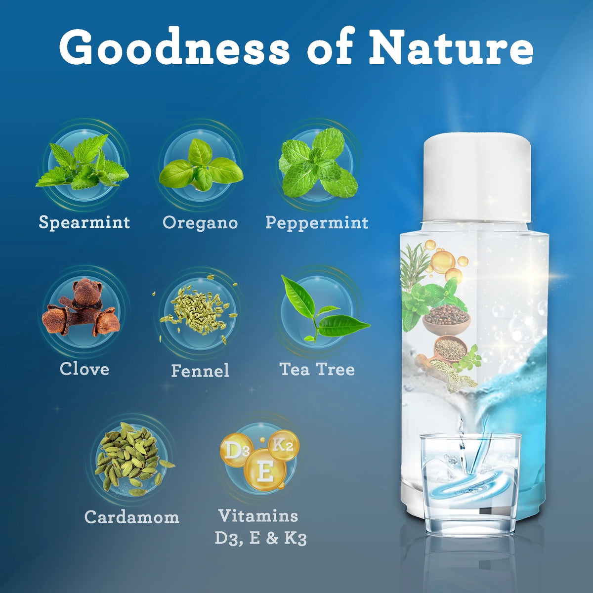 Wild Mint Alcohol & Fluoride Free Mouthwash J476