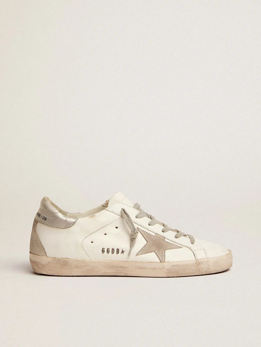 Super-Star sneakers with silver heel tab and metal stud lettering S99396
