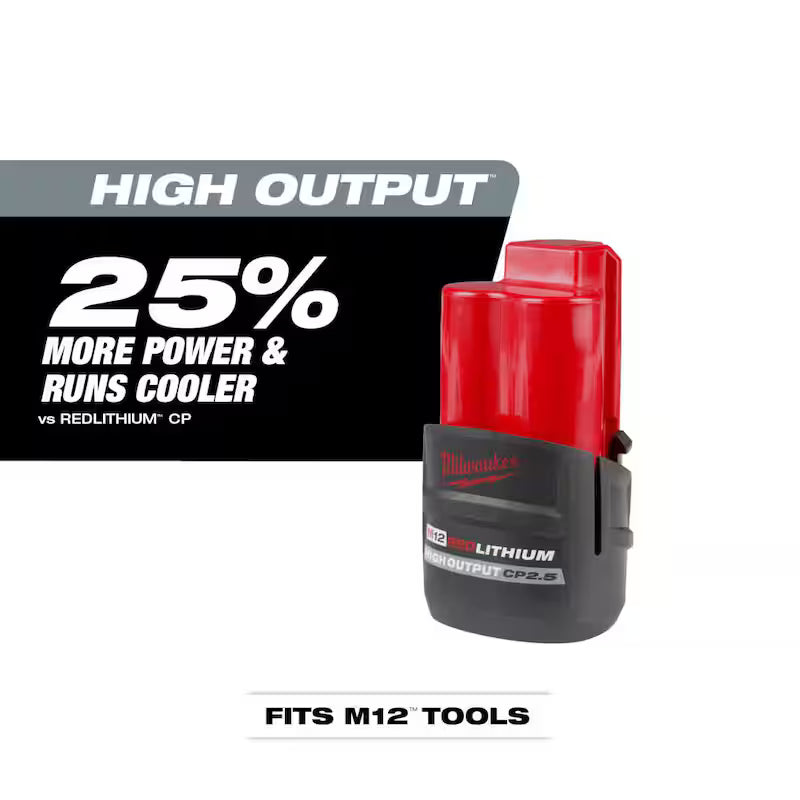 12V Lithium-Ion Brushless Cordless Right Angle Impact Wrenches with 2.5 Ah Batteries I3053
