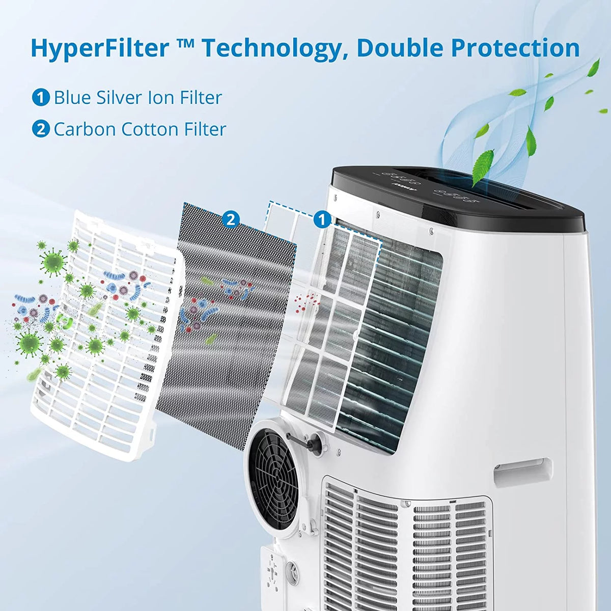 14,000 BTU 3-IN-1 Portable Air Conditioner with Dehumidifier and Fan K466102