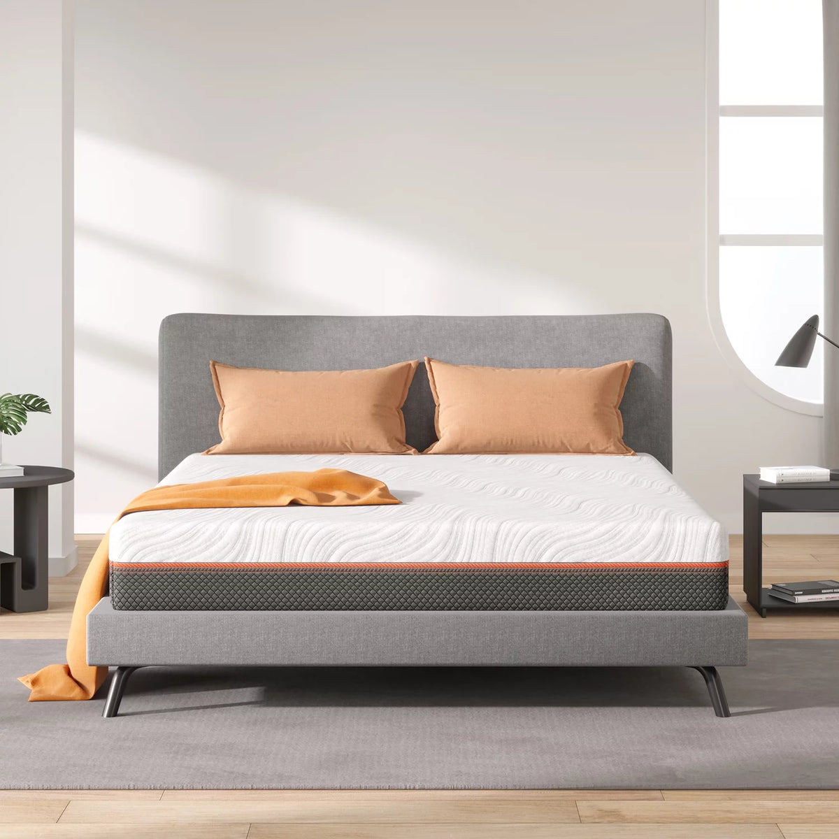 10" Gel Memory Foam Pocket Spring Queen Mattress V534036