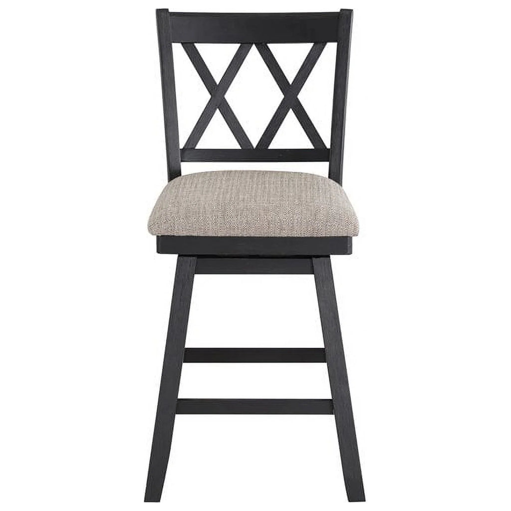 24" Swivel Solid Wood Counter Stool E461