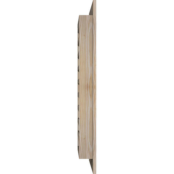 Unfinished Smooth Pine Gable Vent F6258