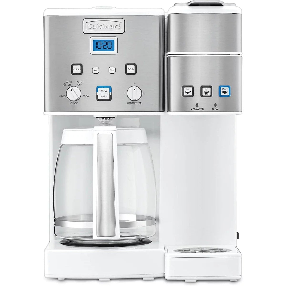 12-Cup Coffee Maker & Single-Serve Brewer White B6320