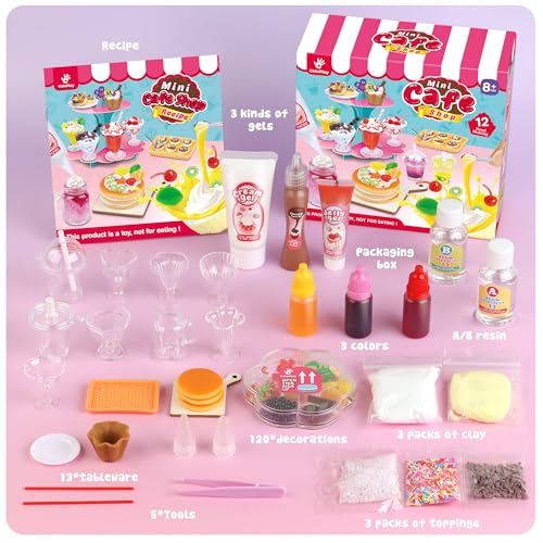 12 Making Miniature Food Toys Set, DIY, Resin Play, Kitchen Mini Pretend Play Food Set K9849