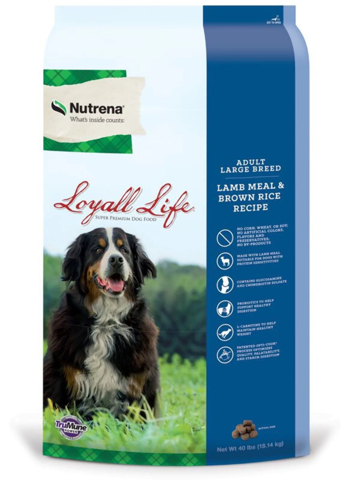 Large Breed Lamb Rice Adult Dog Food 40 Pounds N1149