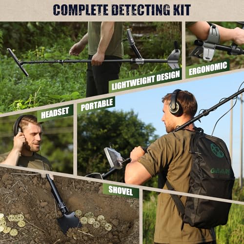 12" Waterproof Metal Detector with LCD Display J1867