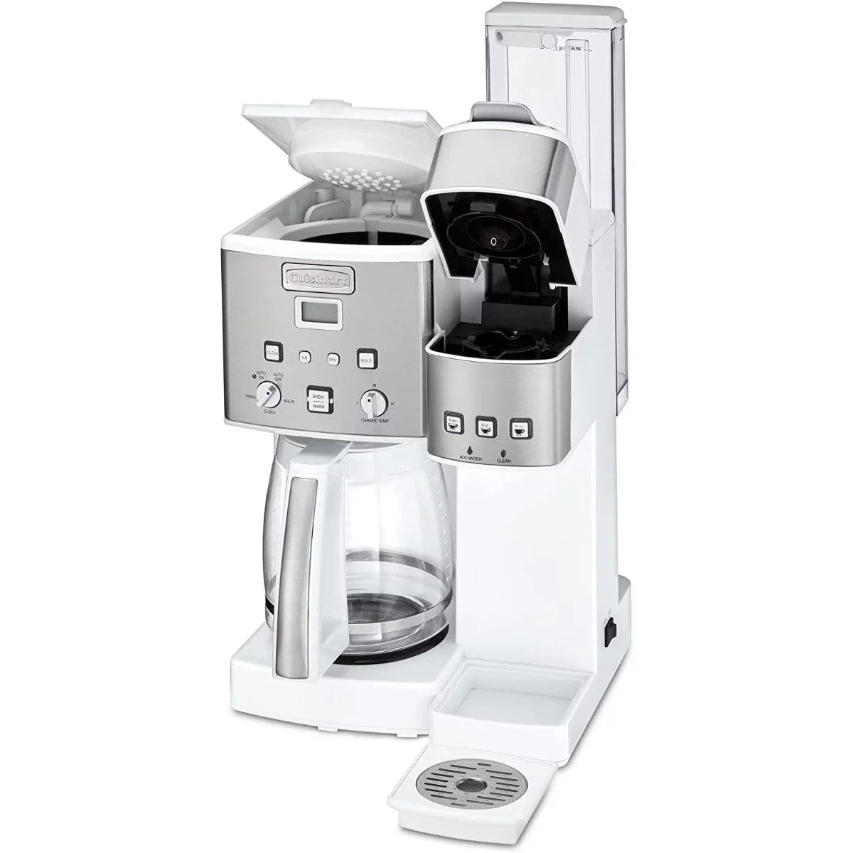 12-Cup Coffee Maker & Single-Serve Brewer White B6320