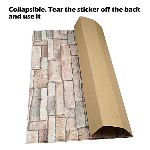 10 Pack Self-Adhesive Faux Stone Wall Panel X7142