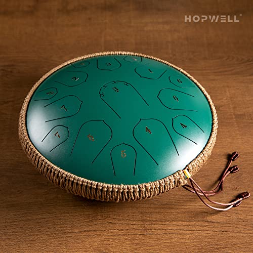 15 Note 14 Inch Steel Tongue Drum with Carry Bag M574