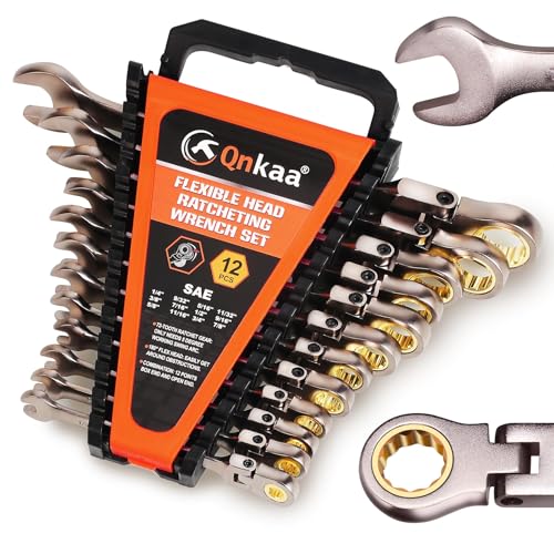 12pcs Flexible Ratchet Wrenches Set SAE 1/4” to 7/8” N5353