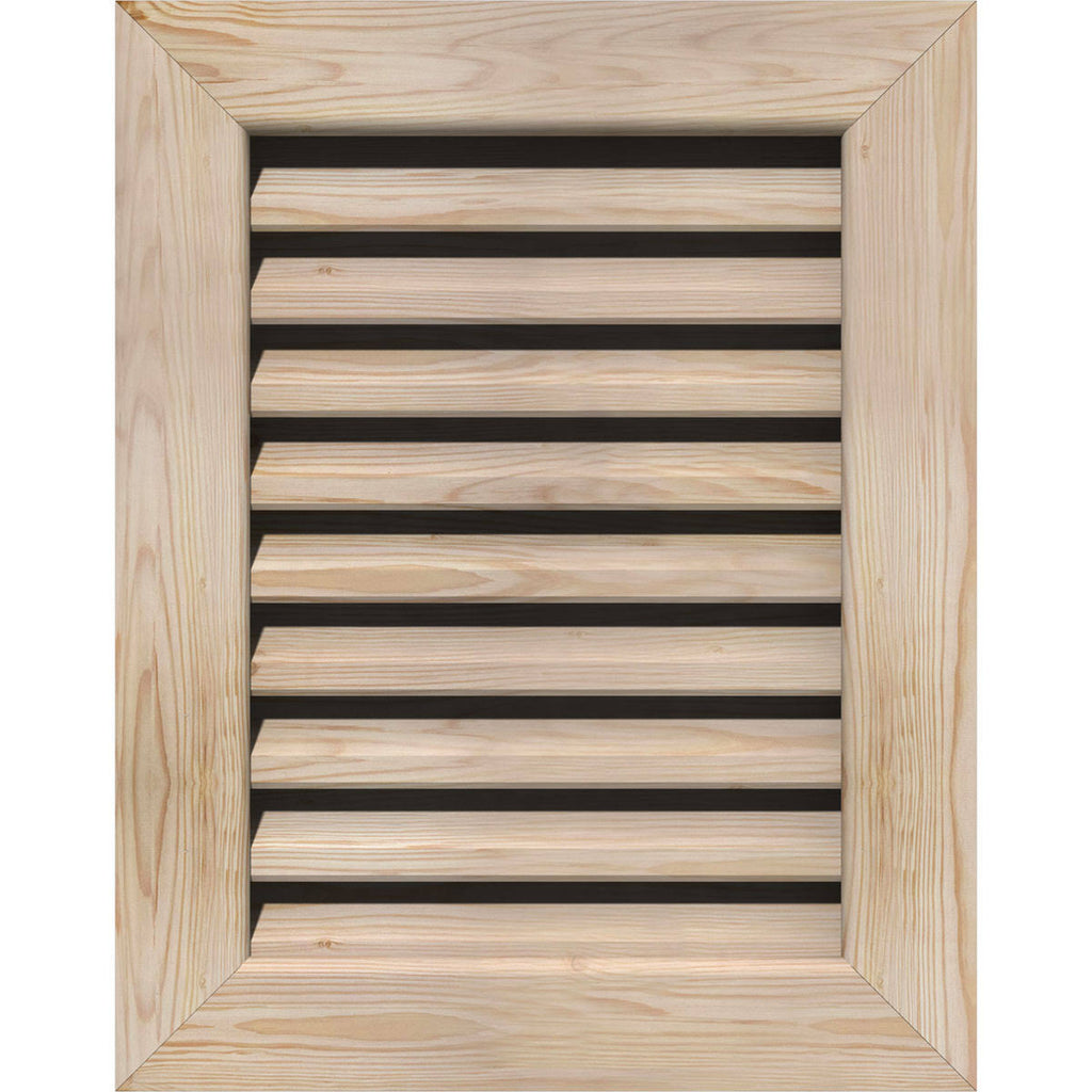 Unfinished Smooth Pine Gable Vent F6258