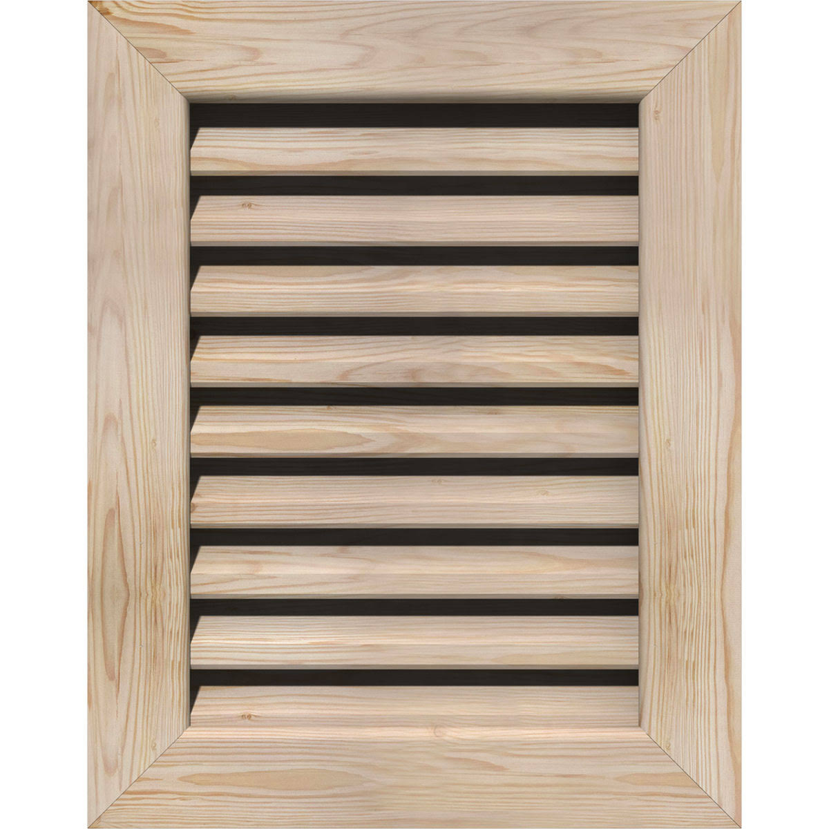Unfinished Smooth Pine Gable Vent F6258