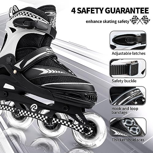 Adjustable Inline Skates with Full Light Up Wheels A768990