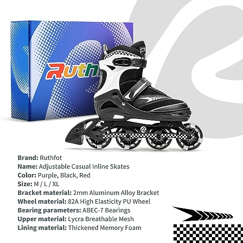 Adjustable Inline Skates with Full Light Up Wheels A768990
