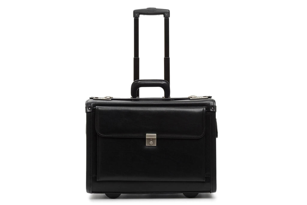 Wheeled Leather Catalog Case H33596