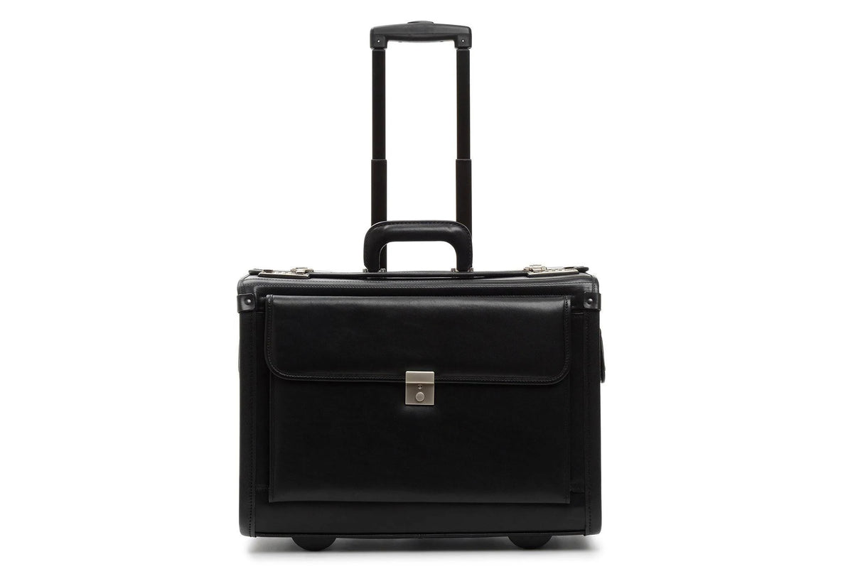 Wheeled Leather Catalog Case H33596