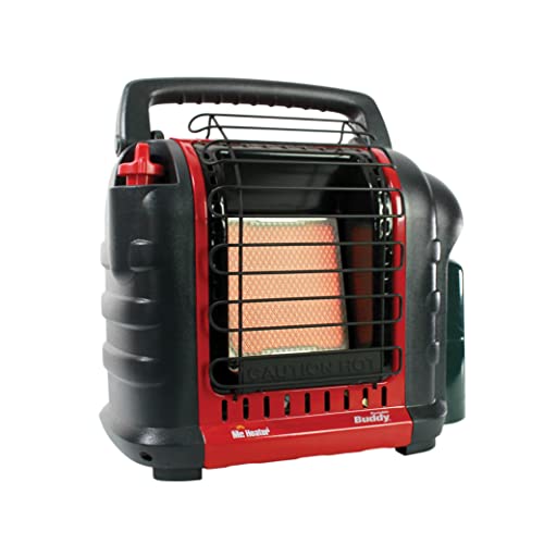 Portable Propane Radiant Heater 4,000-9,000 BTU Red Black C807813