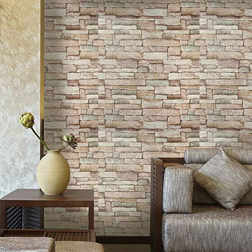 10 Pack Self-Adhesive Faux Stone Wall Panel X7142