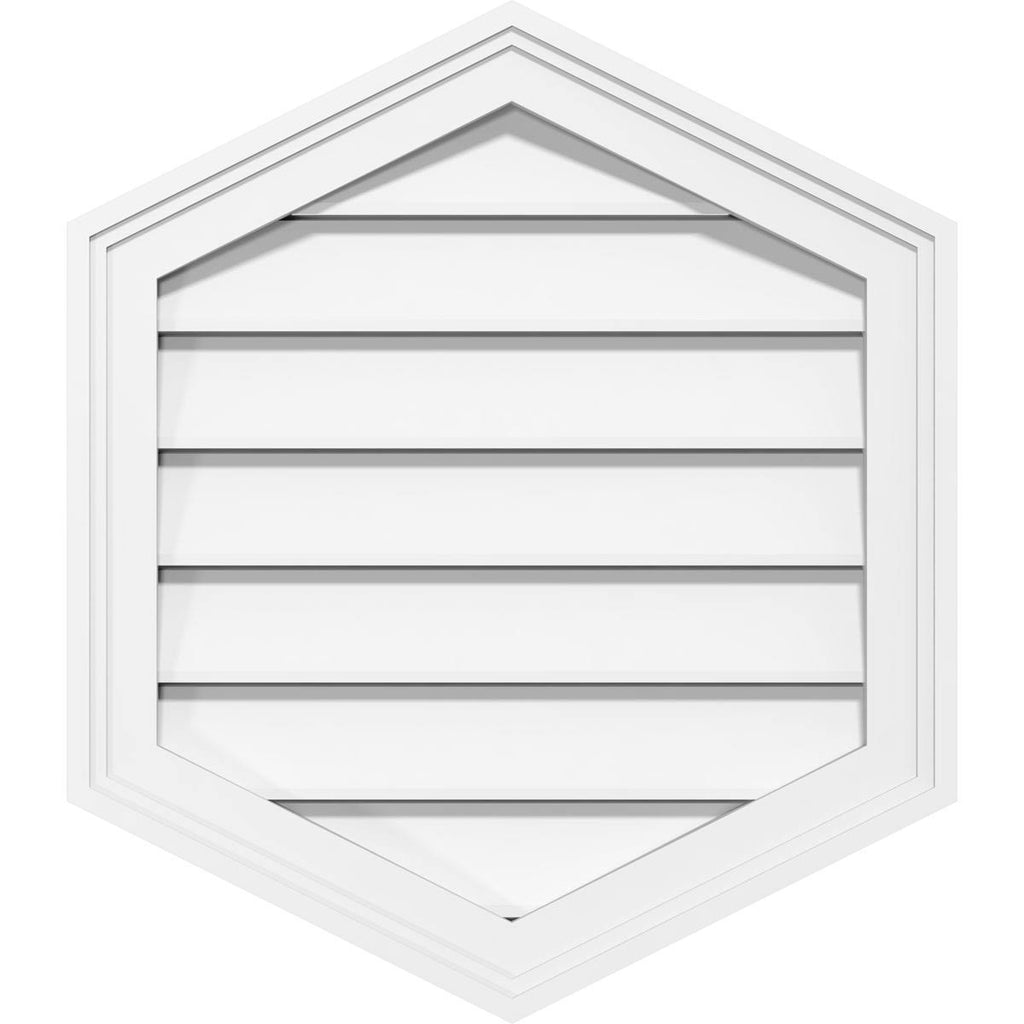 12x22W x 22x22H PVC Gable Vent R6191