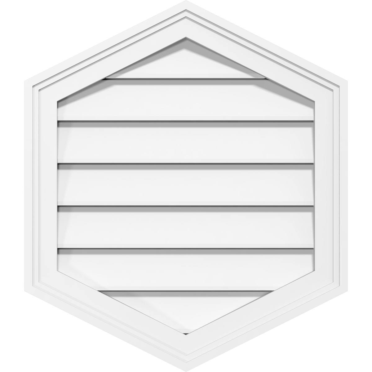 12x22W x 22x22H PVC Gable Vent R6191