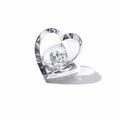 Clear Three Stacked Hearts N1625