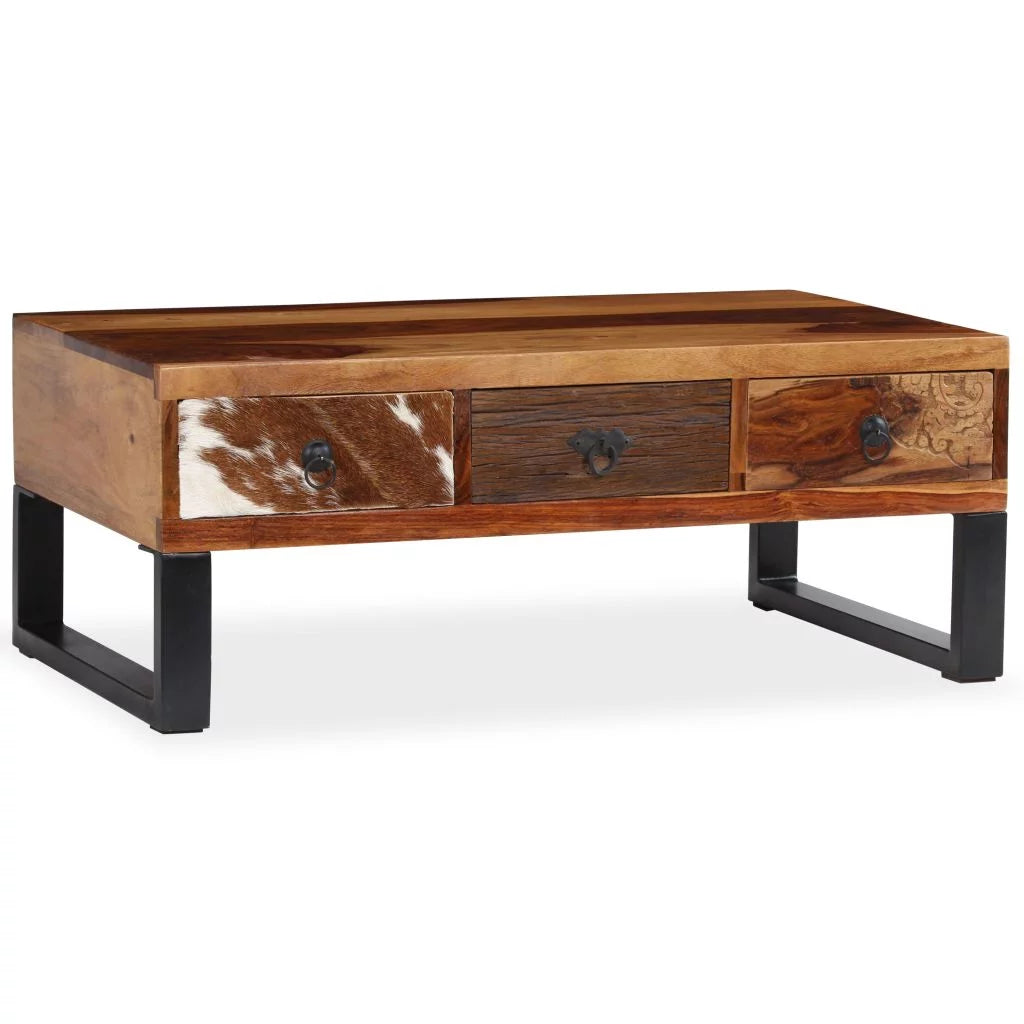 Solid Sheesham Wood Coffee Table L9391