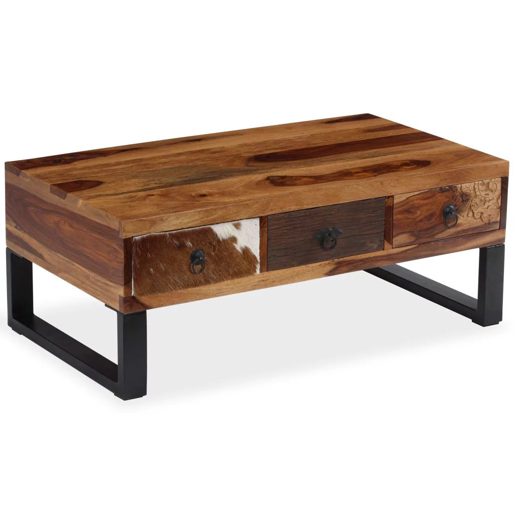Solid Sheesham Wood Coffee Table L9391