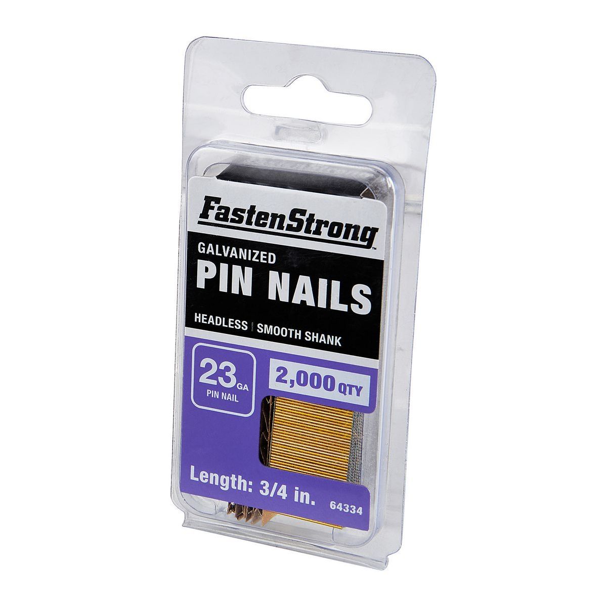 3/4 in. 23 GA Galvanized Pin Nails, 2000 Piece R172