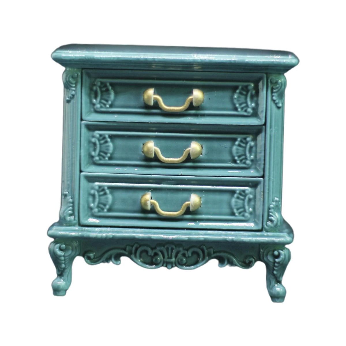 Dollhouse Miniature Wooden TV Cabinet F714