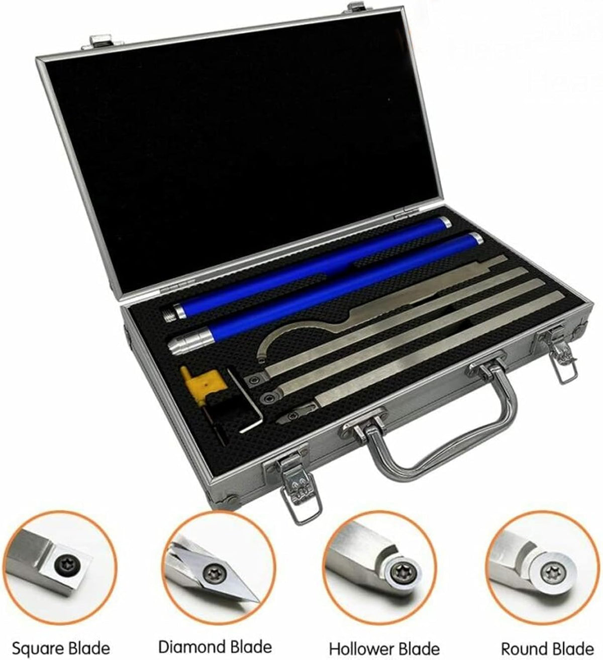 Carbide Lathe Tools with 4 Extra Replacement Inserts K3736