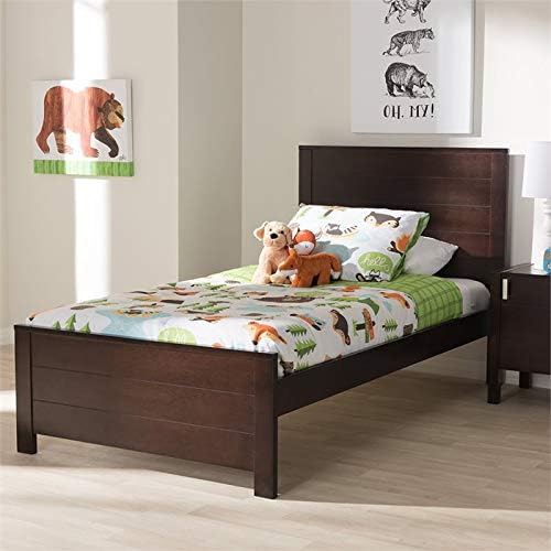 Twin Platform Bed in Espresso K362