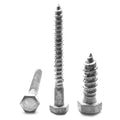 3/8x22-7 x 6x22 Hex Lag Screw Low Carbon Steel Hot Dip Galvanized Pk 150 R3936