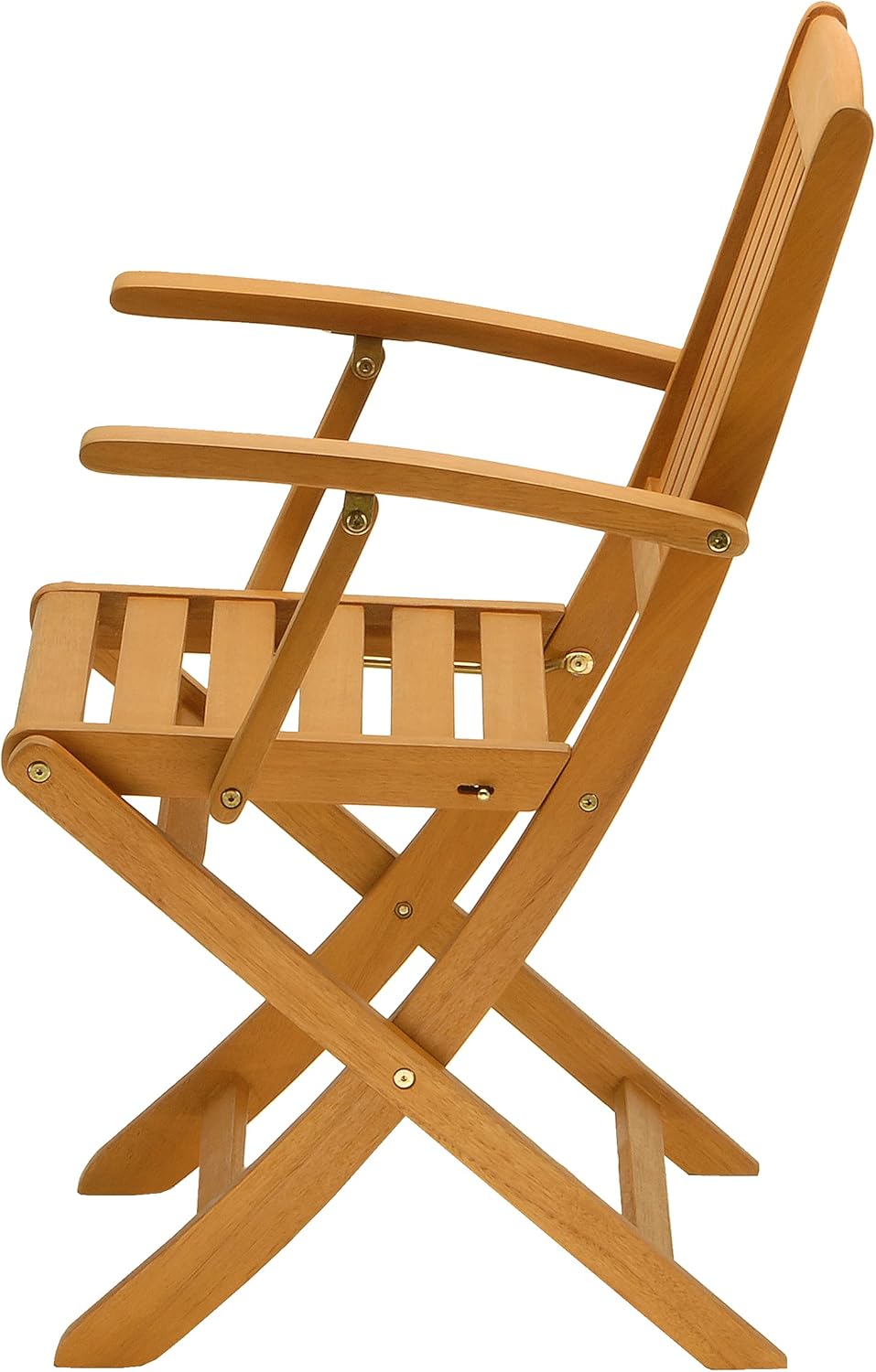 Eucalyptus Wood Folding Patio Armchair, Set of 2 T4420