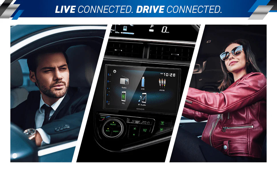 2-DIN Car Stereo with 6.8 Touchscreen and Bluetooth Z316