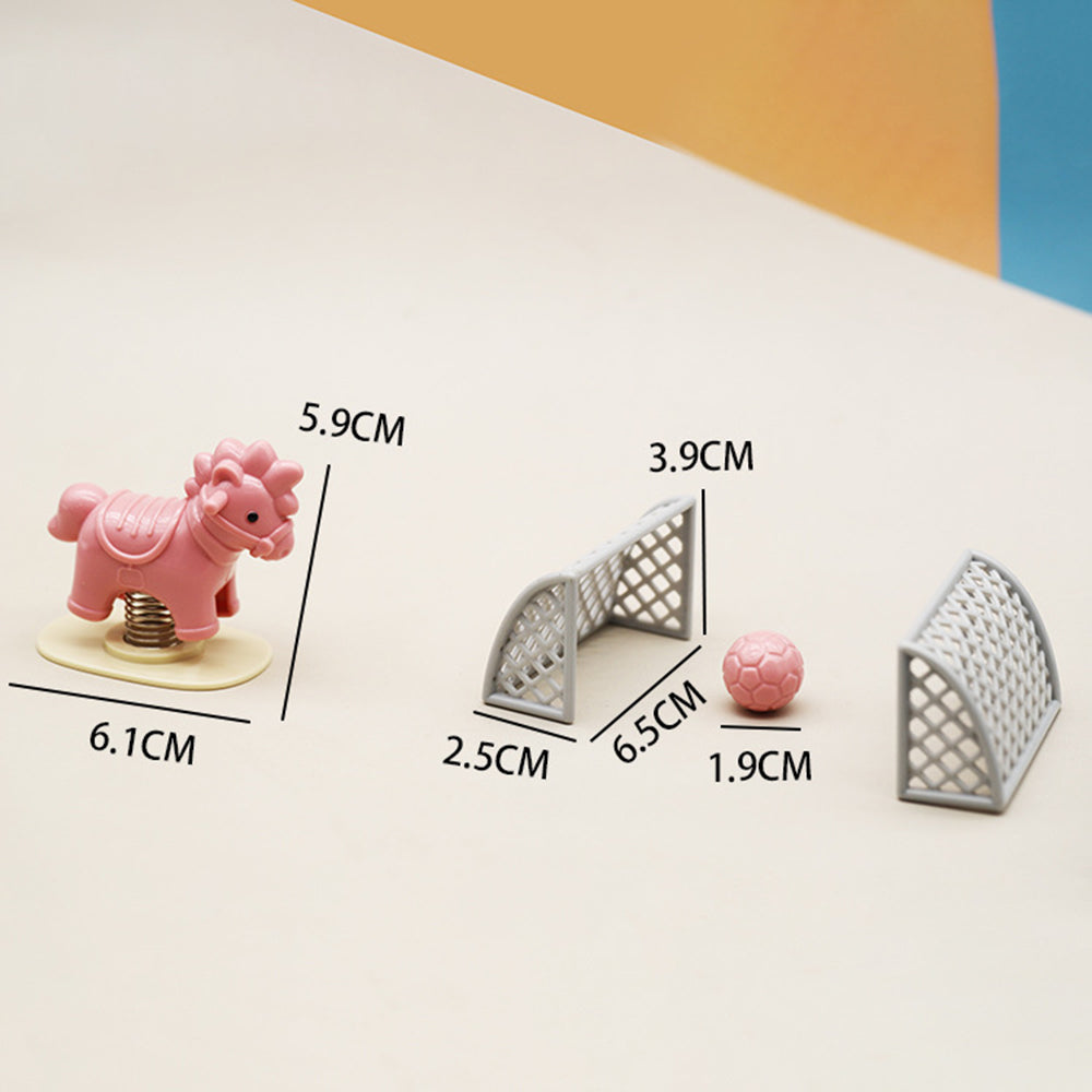 1/12 Scale Mini Slide Amusement Park Dolls House Decoration Accessory Toy Set V1897