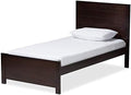 Twin Platform Bed in Espresso K362