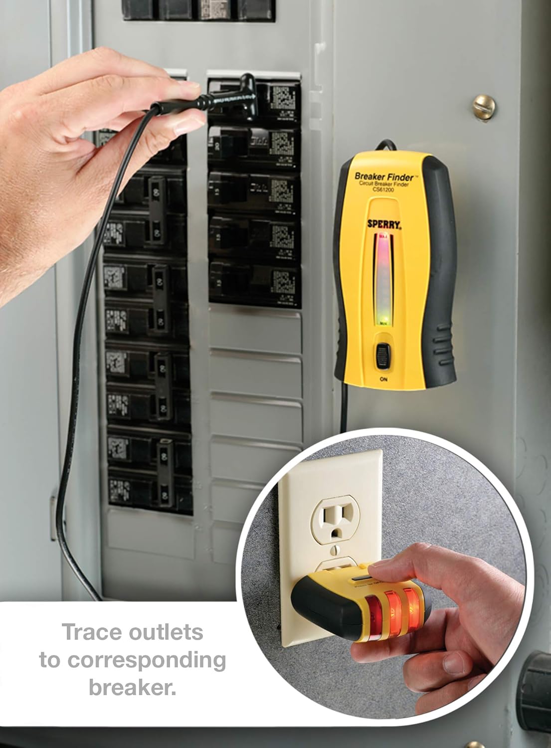 120V AC 60Hz Circuit Breaker Finder and Accessory Kit, 2 Pc, Pack of 2 Q5925