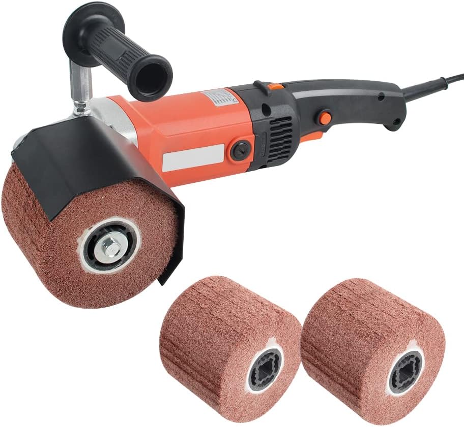 1400W 110V Electric Polisher 6 Speed Adjustable Handheld Sander with 2 Polishing Wheels R678589