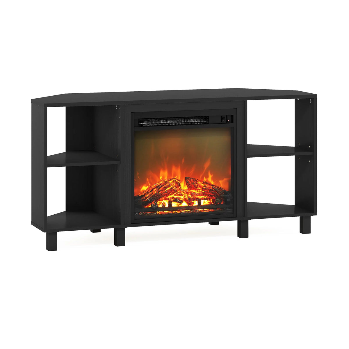 Corner Fireplace TV Stand with Metal Leg for TV up to 55 Inches L714727