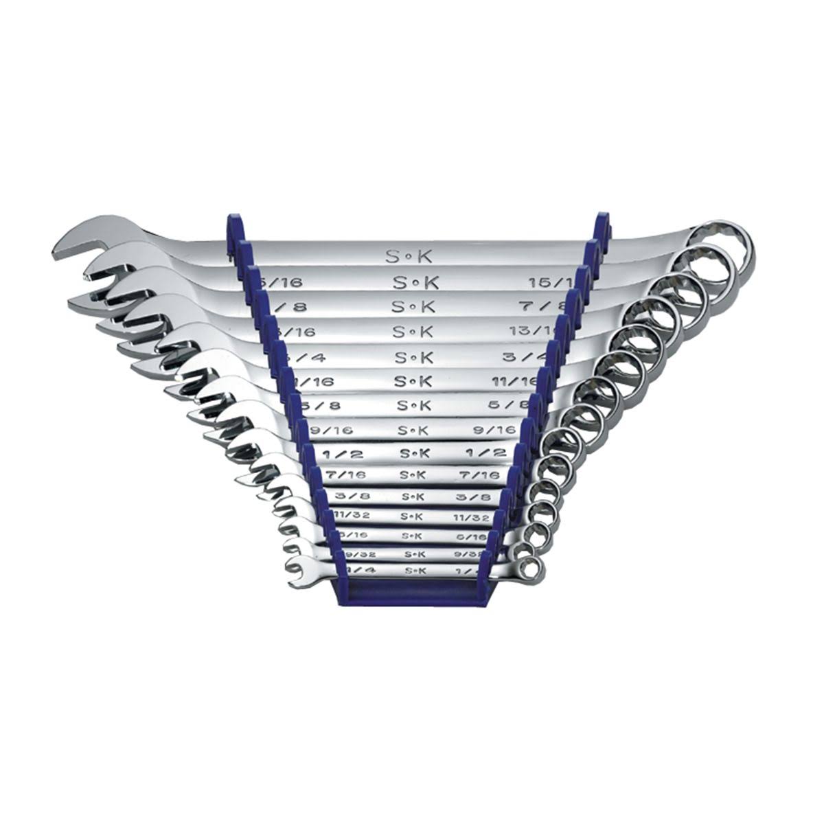 15 Piece Fractional Combination Wrench Set R2336
