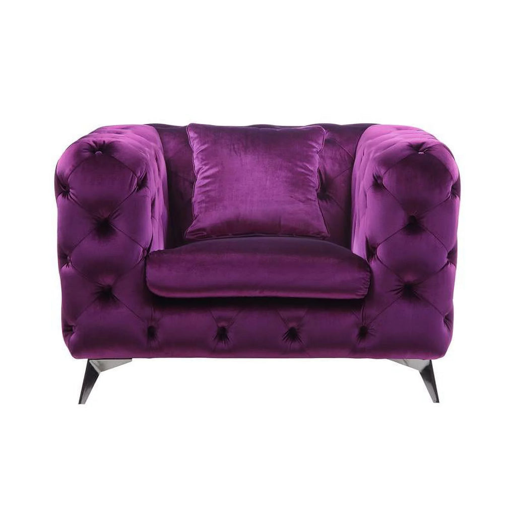 Purple Fabric Chair N334