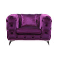Purple Fabric Chair N334