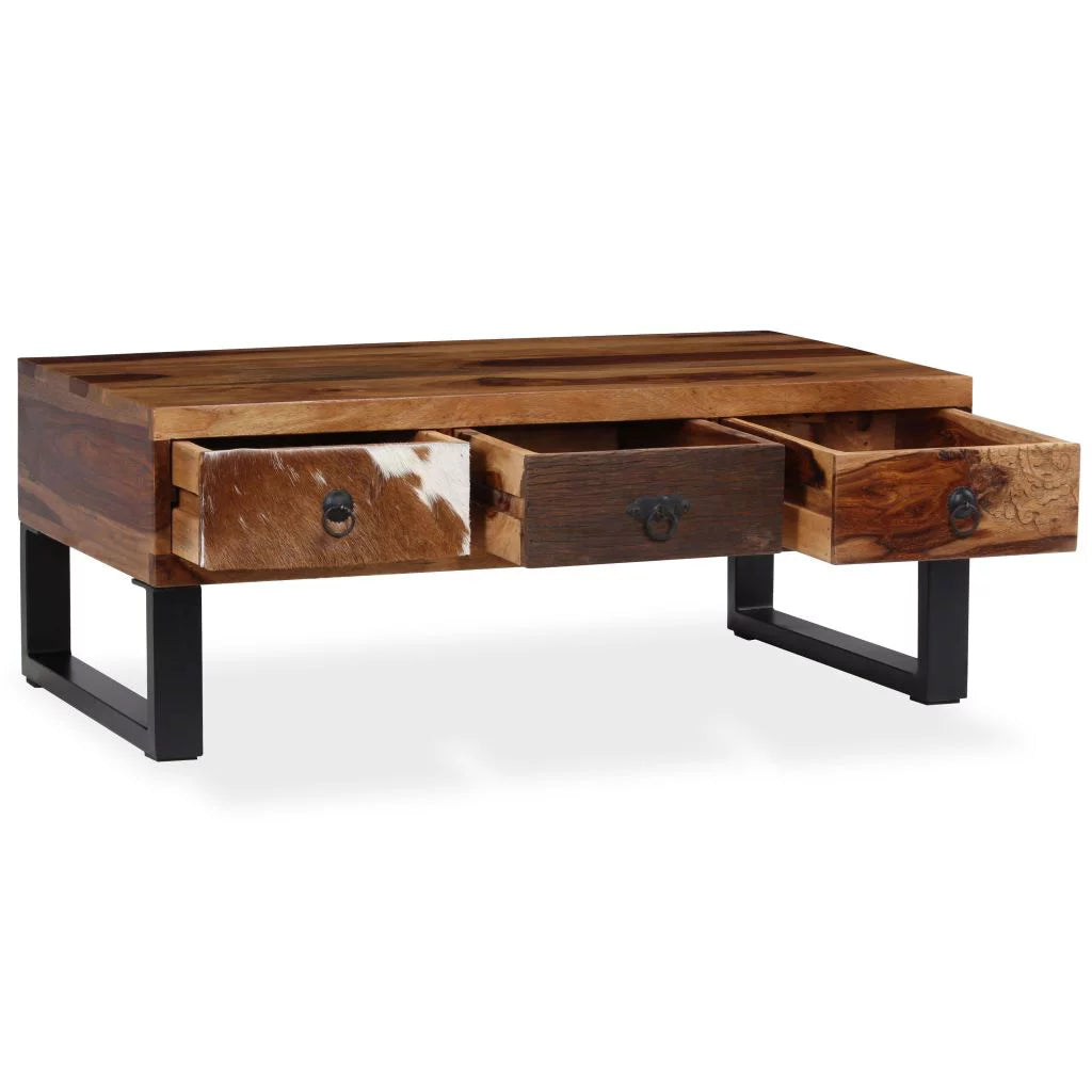 Solid Sheesham Wood Coffee Table L9391