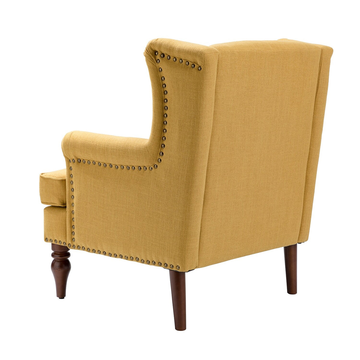 Transitional Armchair with Solid Wood Legs Set of 2 T6120