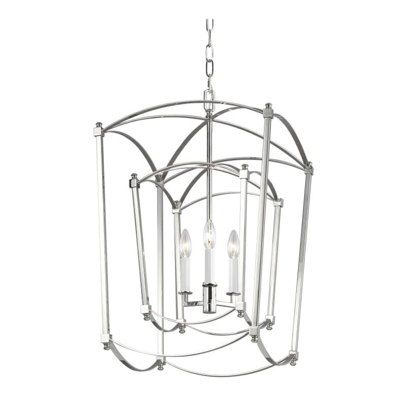 Polished Nickel 3 Light Lantern L70803