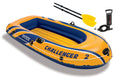 2 Inflatable Boat Set With Pump And Oars J7718